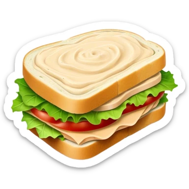 Turkey hummus sandwich  sticker