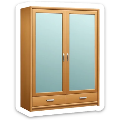wardrobe modern closed mirror door sticker