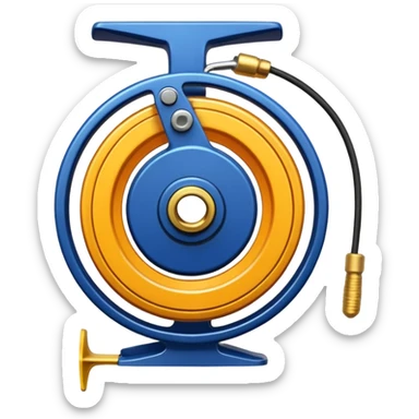 fishing line reel sticker