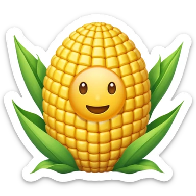 Corn ball emoji sticker