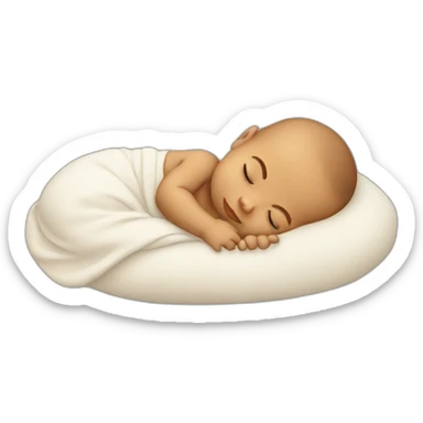 Sleeping baby sticker