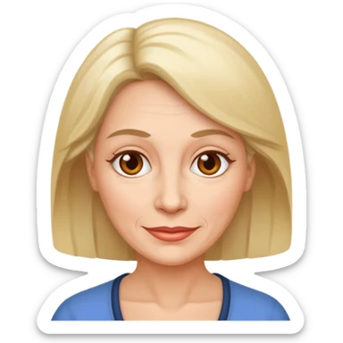 50 y.o. woman  sticker