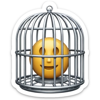 Castity cage bdsm style sticker