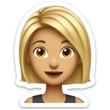 TV host girl sticker