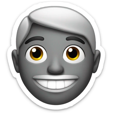 Happy south indian face sticker