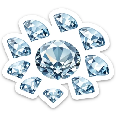 3 different diamond ranks from most popular to least sticker
