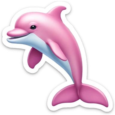 pink dolphin sticker