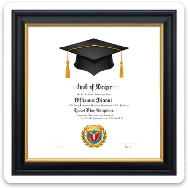 bachelor degree sticker