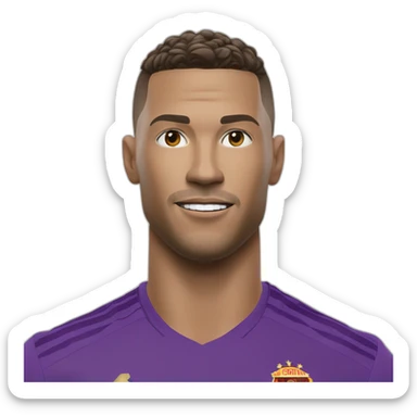 Halland qui sert la main de Ronaldo sticker
