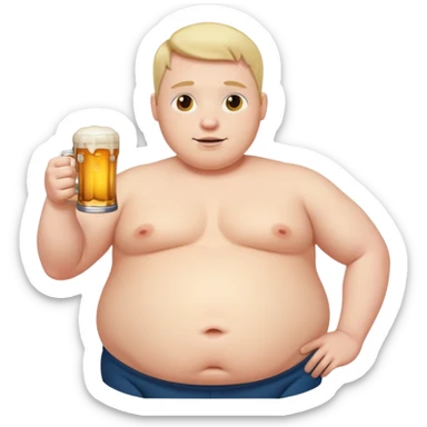 A beer belly sticker
