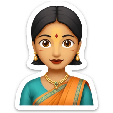 India woman sticker