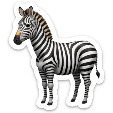 So zebra in underwear sticker