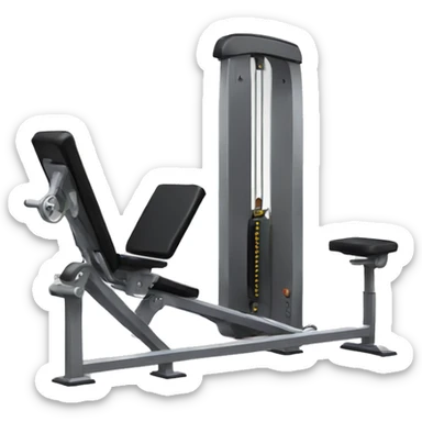 leg press machine sticker