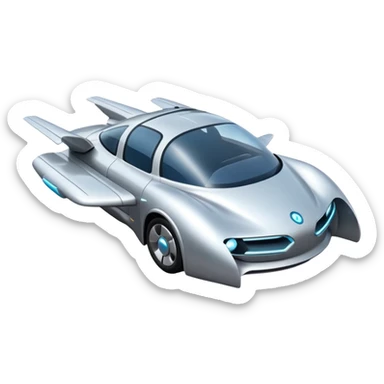 flying car sticker