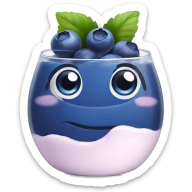 Blueberry yogurt  sticker