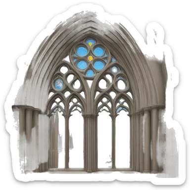 Cathedral window  sticker