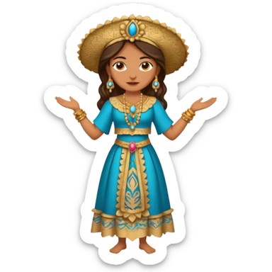 pitonisa cuerpo completo ropa cartagines sticker