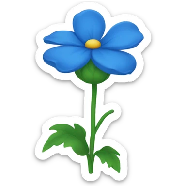 Blaue Blume sticker