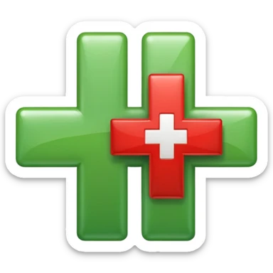 a checkmark and a cross mark next to each other sticker