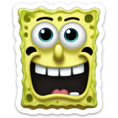 Spongebob evil sticker