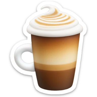Match latte with foam art  sticker