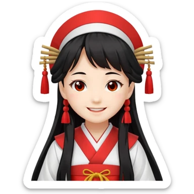 reimu hakurei from touhou project 07 sticker