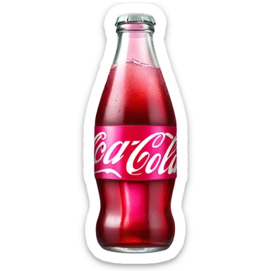 pink coca cola sticker