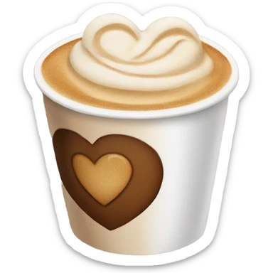 cappucino heart emoji sticker