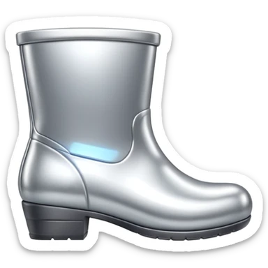 all silver toy boot sticker