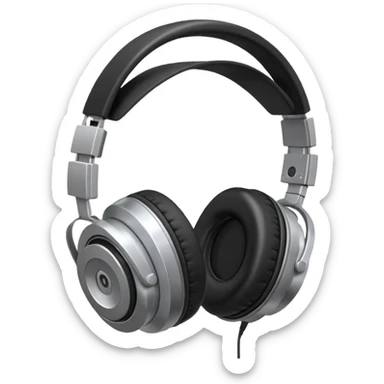 circular walkman with an headphone separately sticker