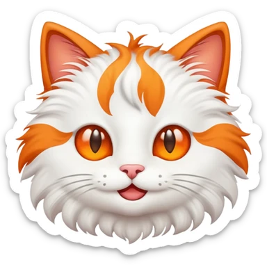 Cat emoji with star eyes sticker