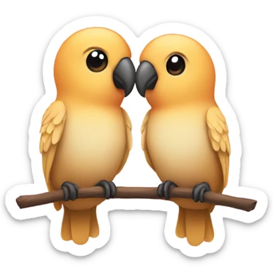 Lovebirds sticker