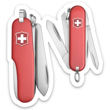 swiss army knife with audio connectors and hdmi connectors sticker