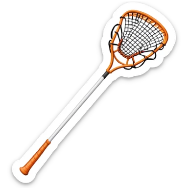 Lacrosse stick with a big x on it sticker