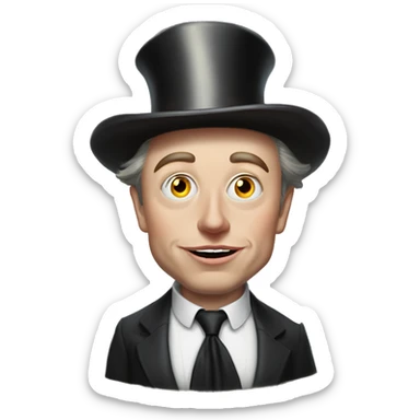 Gem collecting Elon Musk in Uncle Scrooge style, oil paint, mysterious eyes, intricate lips, masterpiece pose, odd perspective, beautiful, desirable, logical sticker