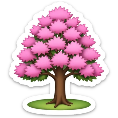 japan  trees nature pink the corner of the screen just one tree sticker