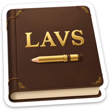 textbook on laws sticker