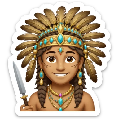 Bes from Egyptian Gods sticker