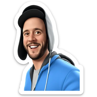 smiling boys indoors together sticker