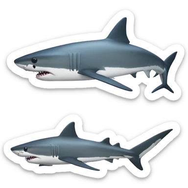 shark biki sticker