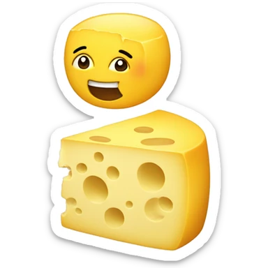emojis-saying cheese-yellow sticker