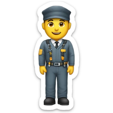 Ingeniero de cuerpo completo sticker