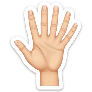 Une main avec 5 doigts et les deux doigts du milieu sont les seuls à ne pas être recourbés sticker