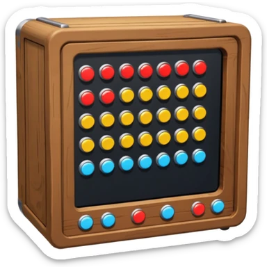 Pixel shooter cabinet sticker