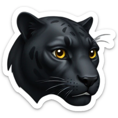 Panther in black sticker