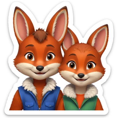 Nick and Judy sticker