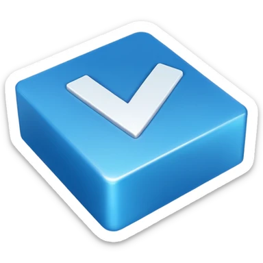 I want to make an Roblox verified blue check mark in an box sticker