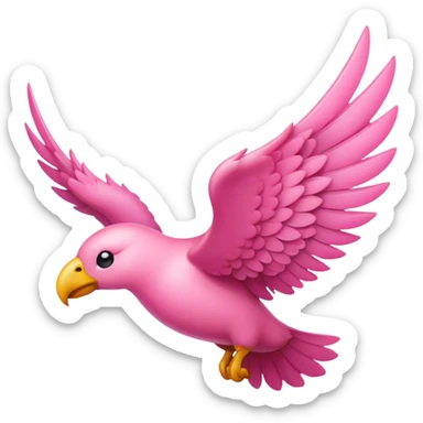 pink-wing sticker