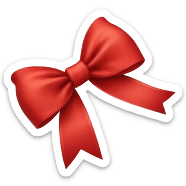 red bow sticker
