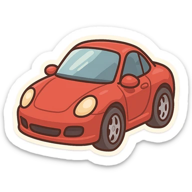 toy sports car sticker